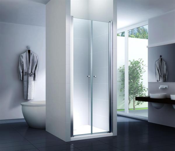 Glas Concept 24 - Nischentür - Nischendusche - Pendeltür - Hebe/Senkmechanismus - 6mm ESG - Variation (95x195cm)